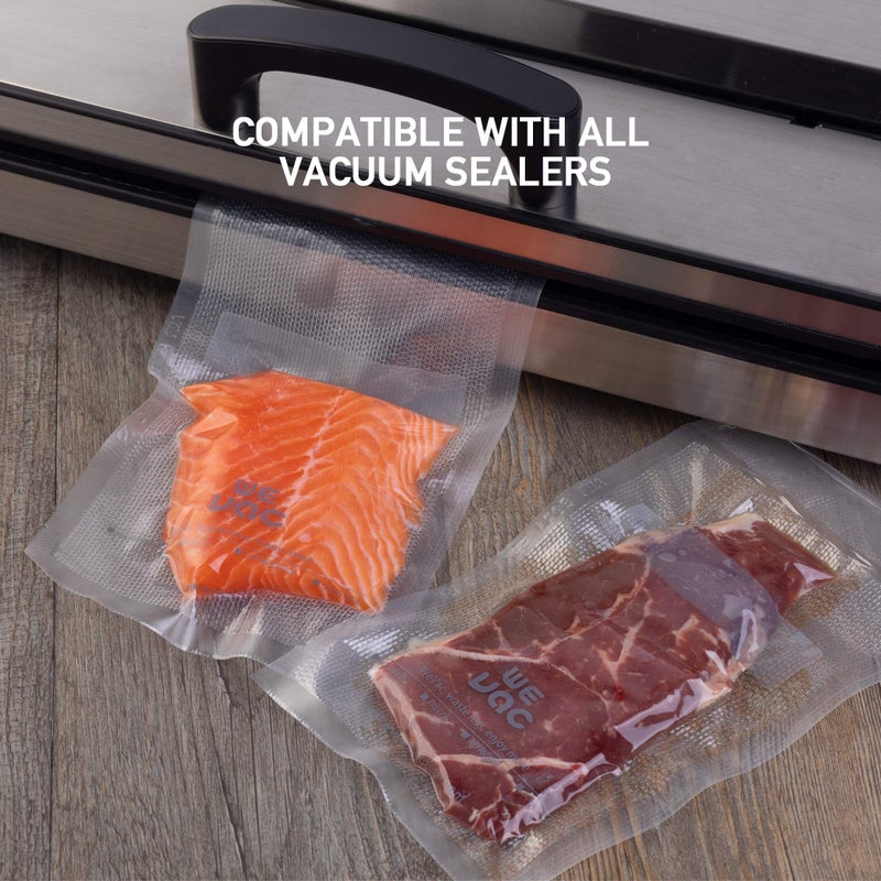 Wevac Vacuum Sealer Bags 100 Pint 6x10 Inch for Food Saver, Seal a Meal, Weston. Commercial Grade, BPA Free, Heavy Duty, Great for vac storage, Meal Prep or sous vide - Image 4